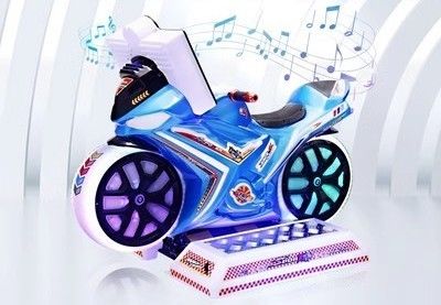 Electric Motorcycle Super Motor Video Game Machine with Swing at Amusement Game Center