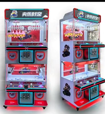 Luxury 4 Players Coin Operated Toy Claw Crane Grabber Machine with Bill Acceptor
