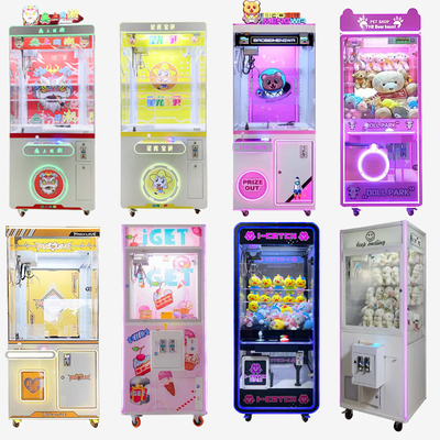 Coin Operated Claw Machine Arcade Game with Bill Acceptor