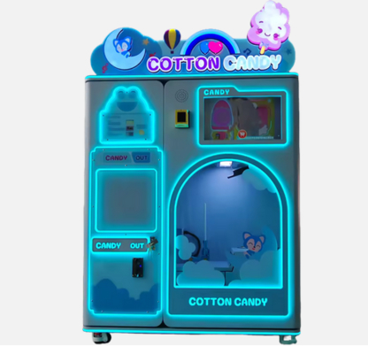 21.5 Inch SDK Screen Cotton Candy Floss Vending Machine For Shopping Mall