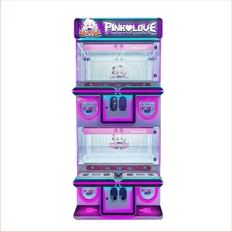 Toy Coin Op Claw Crane Game Machine Made of Metal acrylic plastic with Picture