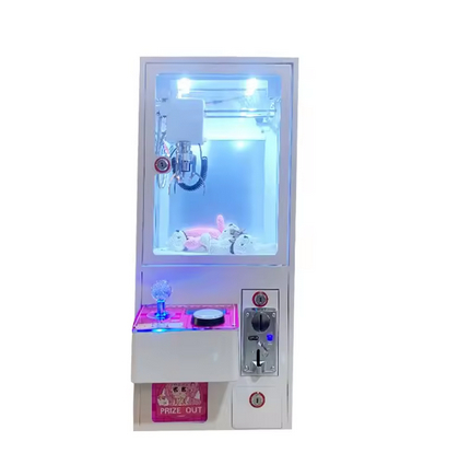 1 Person Mini Claw Crane Machine 60W Coin Operated Arcade Game